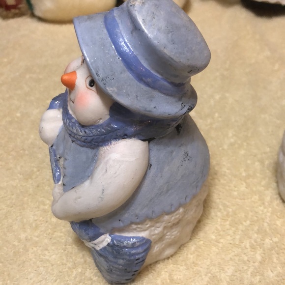 K's Collection 2 Snowman Figurines - Christmas Decoration 5.75”x 4” - 3 lbs - Picture 5 of 13